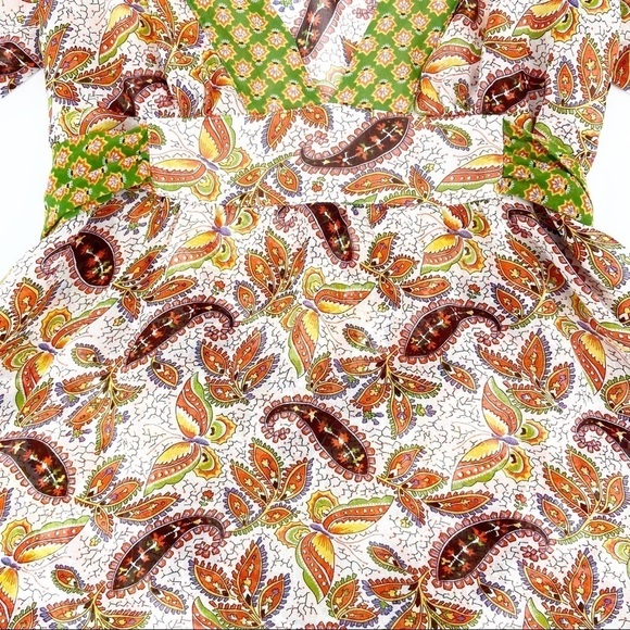 Anthropologie Fei Floral Print Silk Blouse Size 4 - Picture 5 of 5